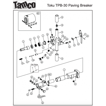 Tamco Toku PB-30, 30 lb Pneumatic Paving Breaker 1 x 4-1/4"  