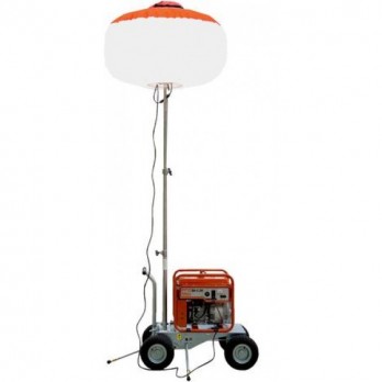 Multiquip GBC8LED 800W LED, Diffuser Balloon Light, Cart Mounted w/3-stage mast assembly