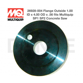 26928-004 Flange, Blade Outside 1.0Id X4.0Od X 56 for SP2 13H20 S13H20 S20H20 Flat Concrete Saw by Multiquip