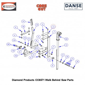 24X3/8 PAN HD TAPSCRW 2900021 Fits Core Cut CC6571 Walk Behind Saw By Diamond Products 