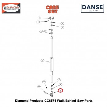 Yoke 1/2-13 2900158 Fits Core Cut CC6571 Walk Behind Saw By Diamond Products