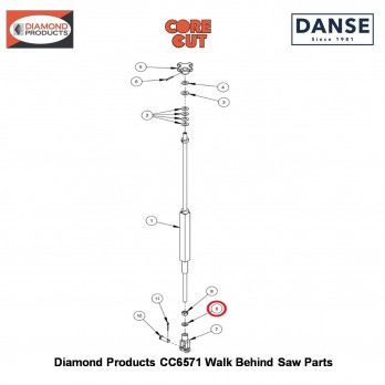 1/2" Lockwasher Split 2900084 Fits Core Cut CC6571 Walk Behind Saw By Diamond Products