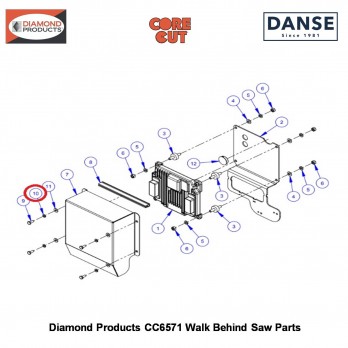 1/4" Lock Washer Split 2900024 Fits Core Cut CC6571 Walk Behind Saw By Diamond Products