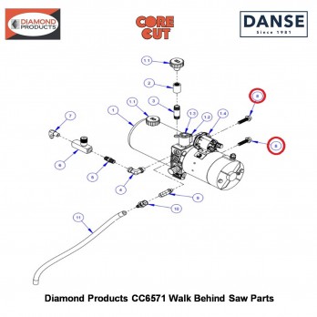 Cap Screw, Hex Flange Hd., 3/8-16 x 1-1/2" 2901595 Fits Core Cut CC6571 Walk Behind Saw By Diamond Products