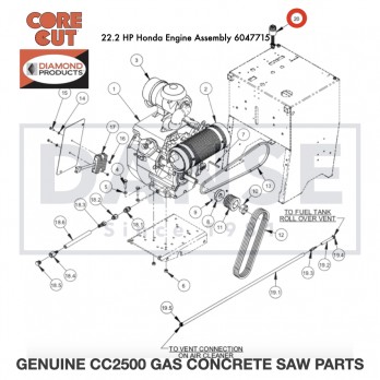 Wire Harness Assembly, Honda 6049059 for CC2500 Saw by Core Cut Diamond Products