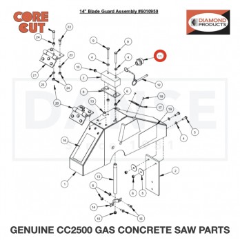 Fitting, 3/8" M. Pipe to 3/4" M. Garden 3200002 for CC2500 Saw by Core Cut Diamond Products