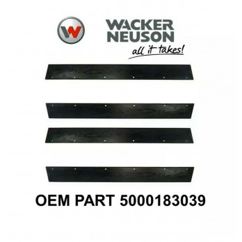 Scraper Bar Set of 4 for Wacker Neuson RD11A, RS12, RD16 Vibratory Roller 0183039 5000183039